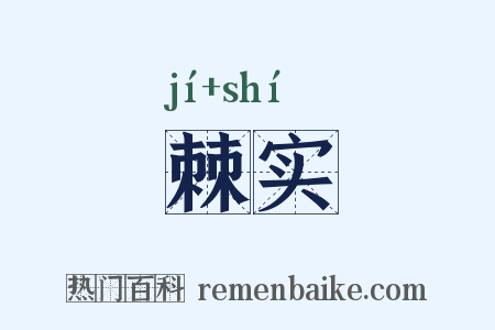 棘实是什么意思的图片